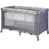 Travel cot and playpen 2in1 Lorelli VERONA GREY DOTS - Travel Bed