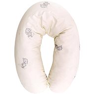 Nursing pillow 190x50 CM Lorelli RANFORCE HAPPY HIPPO BEIGE - Nursing Pillow