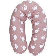 Nursing pillow 190x50 CM Lorelli RANFORCE WHALES BEIGE - Nursing Pillow