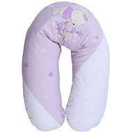 Nursing pillow 190x50 CM Lorelli RANFORCE BUNNIES VIOLET - Nursing Pillow