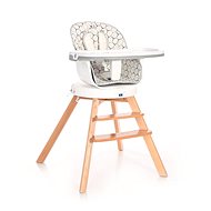 Lorelli dining chair with swivel seat NAPOLI GREY HEXAGONS - High Chair