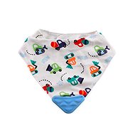 Bib Lorelli BANDANA with teether BLUE CARS - Bib