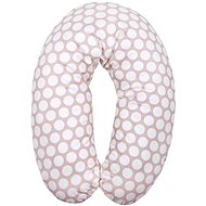 Nursing pillow 190x50 CM Lorelli RANFORCE CIRCLES BEIGE - Nursing Pillow