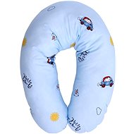 Nursing pillow 190x50 CM Lorelli RANFORCE BEAR&CAR BLUE - Nursing Pillow
