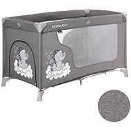 Travel cot Lorelli MOONLIGHT 1 layer GREY LUXE - Travel Bed