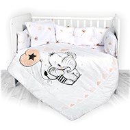 SET 5 pcs Mantinel BUMPER ELEPHANT ANTIDUST-MITE - Crib Bumper