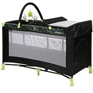 Travel cot and playpen 2in1 Lorelli VERONA PLUS BLACK&GREEN DOTS - Travel Bed