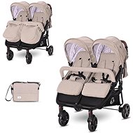 Stroller for Twins Lorelli DUO + Carrycot + Stroller Bag STRING - Baby Buggy
