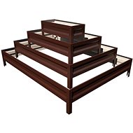 Vyvýšený záhon Primaterra RECTANGULAR CHOCO pozinkovaný - Vyvýšený záhon