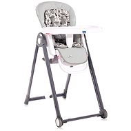 Dining chair Lorelli PARTY COOL GREY LEATHER - High Chair