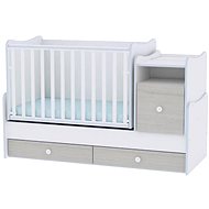 Multifunctional Cot Lorelli TREND PLUS NEW WHITE/BLUE ELM - Cot