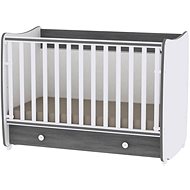 Multifunctional Cot Lorelli DREAM NEW 120x60CM WHITE/VINTAGE GREY - Cot