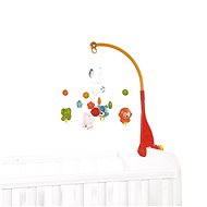 Lorelli musical carousel above the crib HAPPY ANIMALS ORANGE - Cot Mobile
