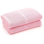 Baby crochet cotton blanket Lorelli 75x100 CM PINK - Blanket