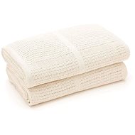 Baby crochet cotton blanket Lorelli 75x100 CM CREME - Blanket