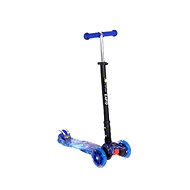 Children's three-wheeled scooter Lorelli RAPID with LED lighted wheels BLUE COSMOS - Children's Scooter