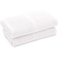 Baby crochet cotton blanket Lorelli 75x100 CM WHITE - Blanket