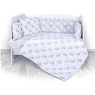 Bed linen LILI 60/120 RANFORCE RABBITS GRAY - Children's Bedding