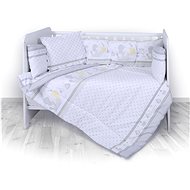 Bed linen LILI 60/120 RANFORCE ELEPHANTS GRAY - Children's Bedding