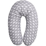 Nursing pillow 190x50 CM Lorelli RANFORCE CLOUDS GRAY - Nursing Pillow