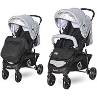 Stroller Lorelli MARTINA + Carrycot BLACK&SILVER BLUE - Baby Buggy