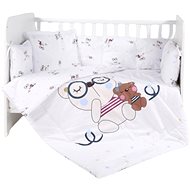 5-Piece Crib Set - 4 Mantinel Lorelli RANFORCE BEAR BEIGE - Crib Bumper