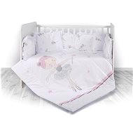 5-Piece Crib Set - 4 Mantinel Lorelli RANFORCE BALLETT PINK - Crib Bumper