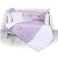 5-Piece Crib Set - 4 Mantinel Lorelli RANFORCE BUNNIES VIOLET - Crib Bumper