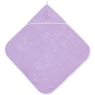 Baby towel with hood Lorelli 80x80 CM VIOLET - Children's Bath Towel