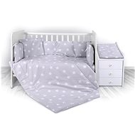 Bed linen TREND RANFORCE SWANS & STARS GRAY - Children's Bedding