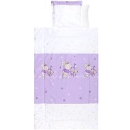 4 piece bed linen LORELLI RANFORCE BUNNIES VIOLET - Children's Bedding