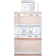 4 piece bed linen LORELLI RANFORCE FRIENDS BEIGE - Children's Bedding