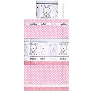 4 piece bed linen LORELLI RANFORCE FRIENDS PINK - Children's Bedding