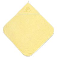 Baby towel with hood Lorelli 80x80 CM YELLOW - Children's Bath Towel