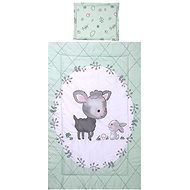 3 piece bed linen RANFORCE LAMB GREEN - Children's Bedding