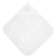 Baby towel with hood Lorelli 80x80 CM WHITE - Children's Bath Towel