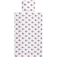 3 piece bedding RANFORCE WHALES BEIGE - Children's Bedding