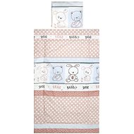 3 piece bedding BERTONI RANFORCE FRIENDS BEIGE - Children's Bedding