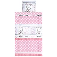 3 piece bedding BERTONI RANFORCE FRIENDS PINK - Children's Bedding