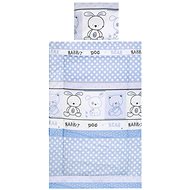 3 piece bedding BERTONI RANFORCE FRIENDS BLUE - Children's Bedding