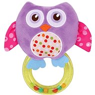 RATTLE WITH RING OWL PURPLE - Baby Rattle