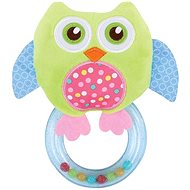 RATTLE WITH RING OWL GREEN - Baby Rattle