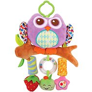 PLUSH TOY CAMPANULA - PURPLE OWL - Pushchair Toy