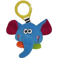 PLUSH RATTEL - TEETHER ELEPHANT - Pushchair Toy
