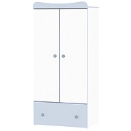 Skříň Lorelli EXCLUSIVE WHITE/BLUE - Skříň