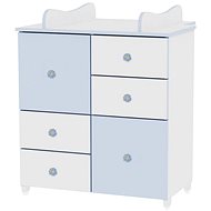 Dětská skříňka Lorelli COLOUR WHITE/BLUE - Skříňka