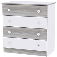 Dětská komoda Lorelli NEW WHITE/ARTWOOD - Komoda