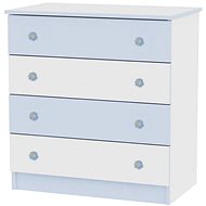 Dětská komoda Lorelli NEW  WHITE&BLUE - Komoda