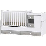 Multifunctional Cot Lorelli MINIMAX NEW 190x72CM WHITE/ARTWOOD - Cot