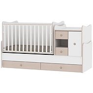 Multifunctional Cot Lorelli MINIMAX NEW 190x72CM WHITE/OAK - Cot